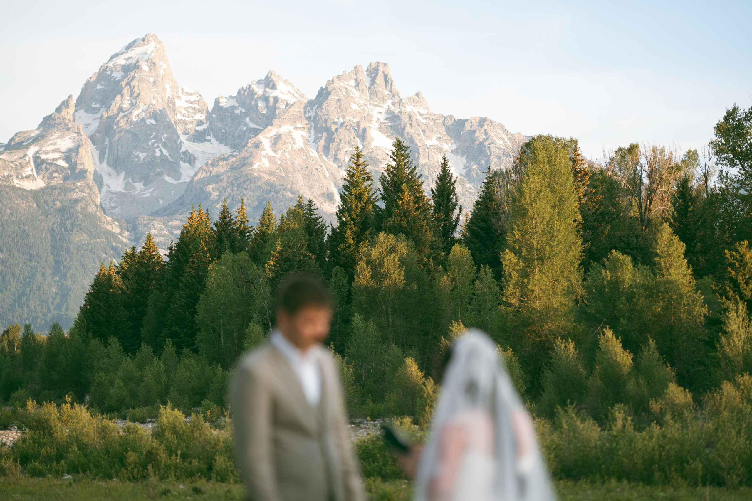 Grand Teton elopement day, sunrise to sunset